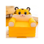 Foldable Toddler Chair Lounger for Girls, Removable and Washable Lazy Sleeping Sofa for Kids, Baby Sofa Bed Foldable Chair, Tiger Fatio General Trading