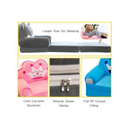 Foldable Toddler Chair Lounger for Girls, Removable and Washable Lazy Sleeping Sofa for Kids, Baby Sofa Bed Foldable Chair, Kitty Fatio General Trading