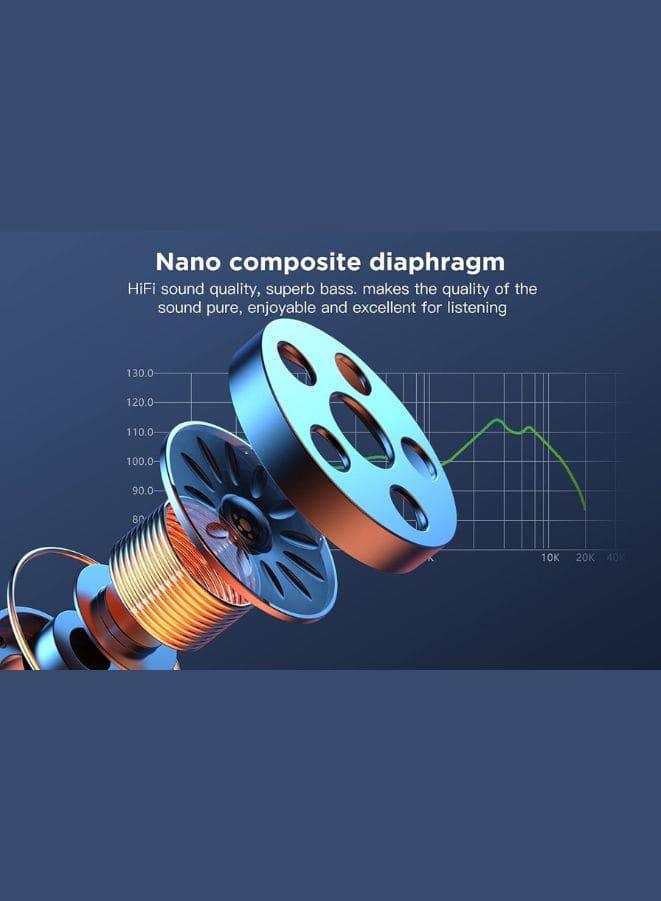 G-Tab X4 True Wireless Earbuds, Bluetooth Earphones V5.00 with Clear Calls,HIFI Sound Quality, Noise Reduction, Touch Sensor, Super Battery, Heavy Bass, 1 Free Earbuds Case for iPhone & Android, White Fatio General Trading