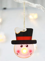 Glowing Wooden Pendant for decorating Christmas Tree Ornament Hat Fatio General Trading