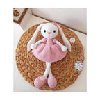 Handmade Natural Wooden and Cotton Crochet Toy Doll with rattle and Pacifier Chain for Baby Friend Amigurumi Crochet Sleeping Buddy for Kids and Adults, Bunny 6 25cm Fatio General Trading