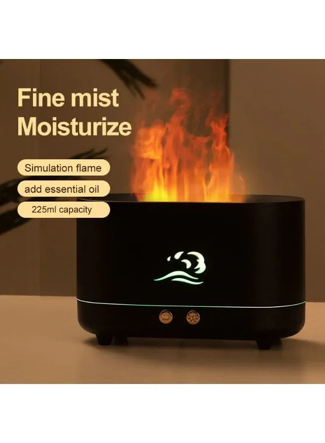 Harmony Mist Black Color Diffuser: Embrace Tranquility with Style, Black, 225 ML Fatio General Trading