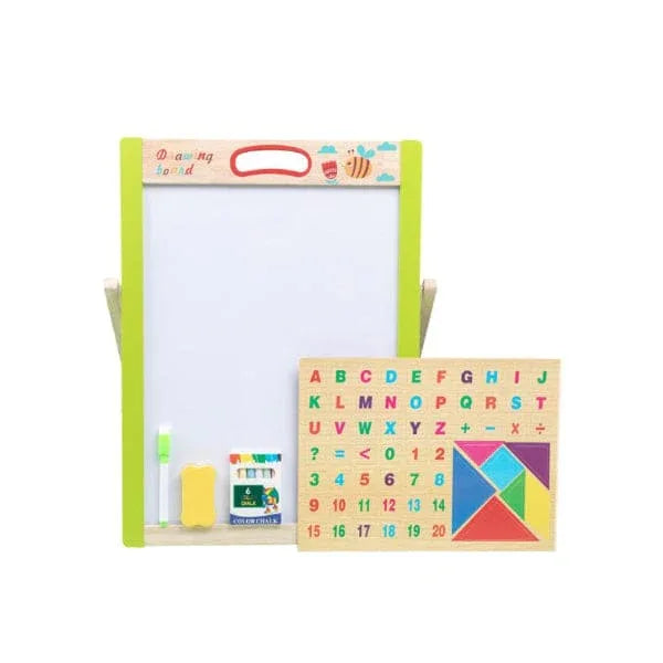 High Quality Educational Toys Kids Magnetic Drawing Wooden Double Side Blackboard For Children Drawing Fatio General Trading