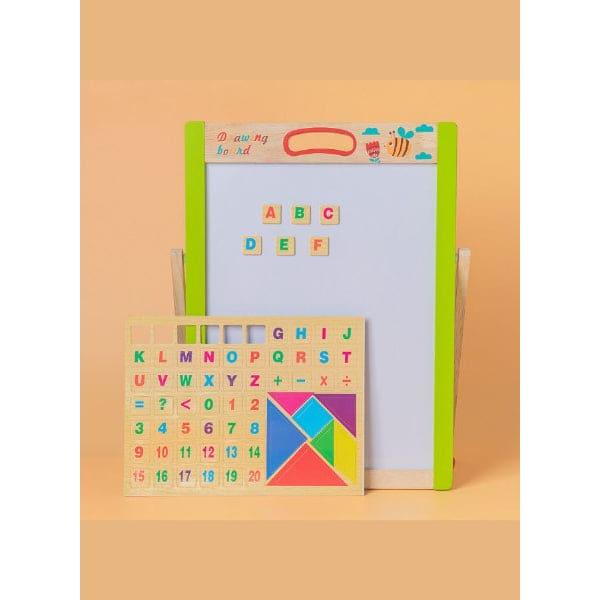 High Quality Educational Toys Kids Magnetic Drawing Wooden Double Side Blackboard For Children Drawing Fatio General Trading