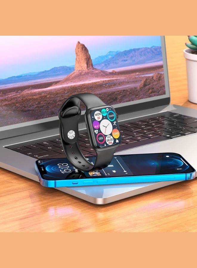 Y5 PRO Smart Watch With Full Display, Smart Split Screen & Long Battery Life, Support Calling, Full Screen, Heart Rate, Step Count, Sleep Alert (Black) Fatio General Trading