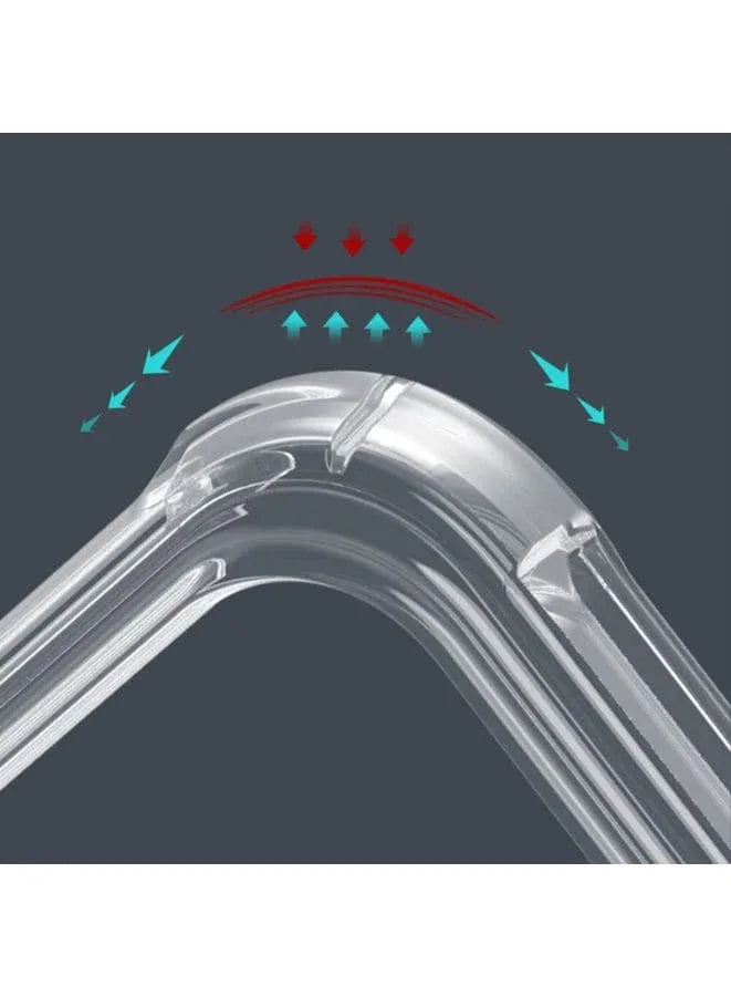 iPhone 14 Case Clear Soft Flexible TPU Anti-Shock Slim Transparent Back Cover with Reinforced Bumper Corners Fatio General Trading