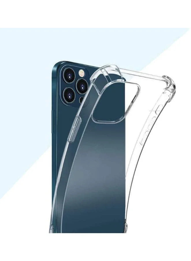 iPhone 14 Pro Max Case Clear Soft Flexible TPU Anti-Shock Slim Transparent Back Cover with Reinforced Bumper Corners Fatio General Trading