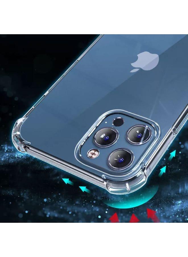 iPhone 14 Pro Max Case Clear Soft Flexible TPU Anti-Shock Slim Transparent Back Cover with Reinforced Bumper Corners Fatio General Trading