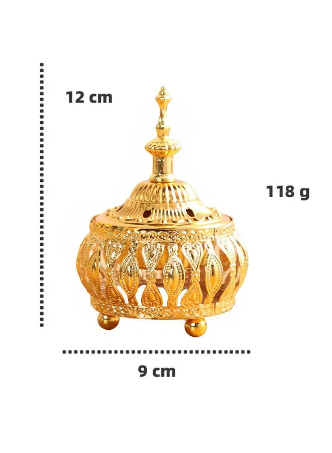 Luxurious Golden Essence Burner for Home - Portable Bakhoor Burner for Aromatherapy at Home, Office