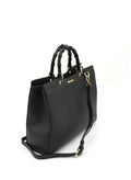R Roncato Leather Bag with Removable Shoulder Strap and Top Handle