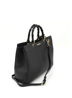 R Roncato Leather Bag with Removable Shoulder Strap and Top Handle