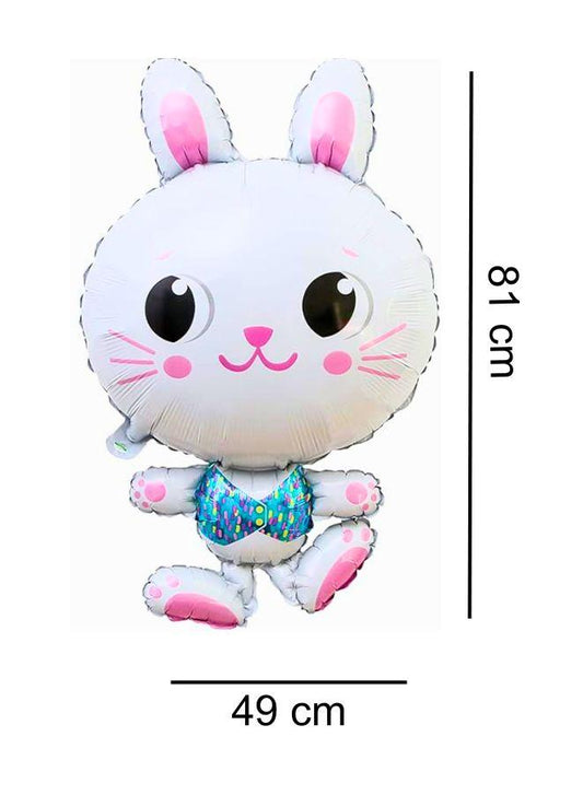 81 cm Bunny Balloons, Easter Day Decorations Happy Easter Day Easter Bunny Rabbit Foil Balloons for Easter Party, Birthday Party Decorations Supplies