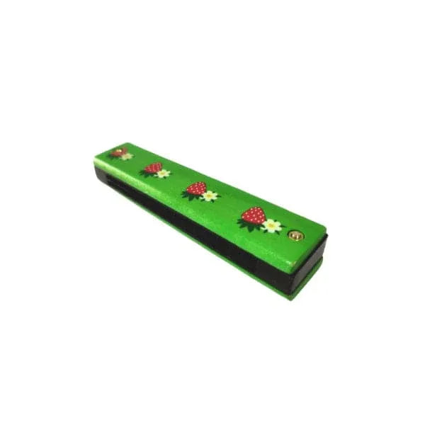 Kids Harmonica Wooden Children Harmonica Toys Colored Printed Diatonic Harmonica Mouth Organ Early Educational Musical Instruments, Design 1 Fatio General Trading
