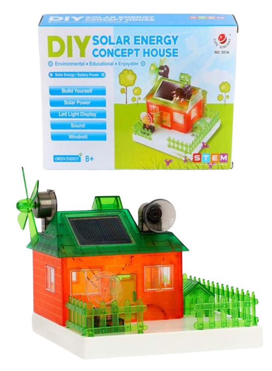 DIY Solar Energy Concept House STEM Toy for 8+ Kids