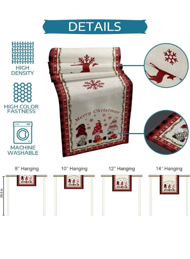 Christmas Cotton Table Runner for Xmas