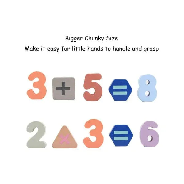 Large Alphabet Upper Case Letter and Number Wood Montessori Learning Board Educational Toys for Kids Set of 2 Fatio General Trading