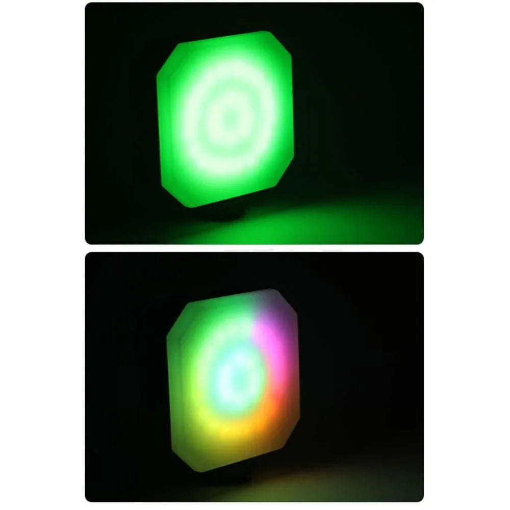 LED Beads Video Conference Lighting Kit, 3000-7000K Dimmable LED Camera Lights with Suction Cup, 180° Rotation Mini Tripod, Movable Clip for YouTube/Blogging/Live Streaming Fatio General Trading