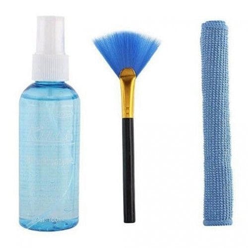 Led Cleaner Monitor Pc Mobile Screen - 3pcs Cleaning Kit Cleaner (100ml) + Brush + Cloth Fatio General Trading