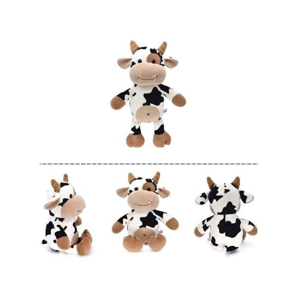 Lovely Cartoon Animal Cattle Soft Eco-friendly Cotton Stuffed Plush Doll, Soft Fluffy Friend Hugging Cushion - Present for Every Age and Occasion, 30cm Fatio General Trading