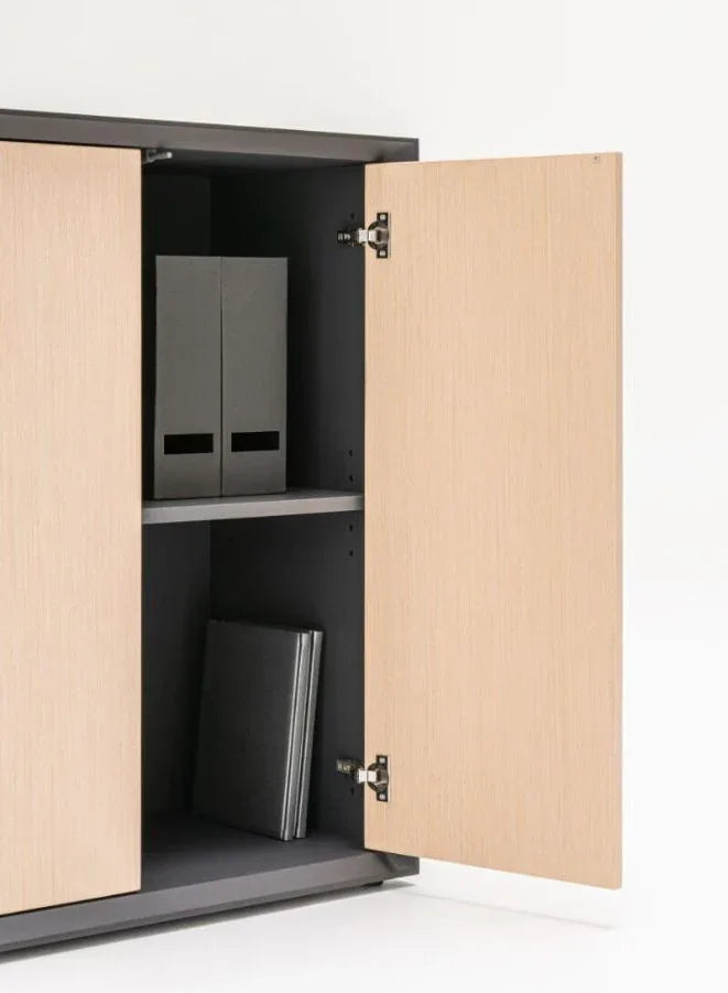 Gravity Executive Cabinet with Natural Wood Finishes