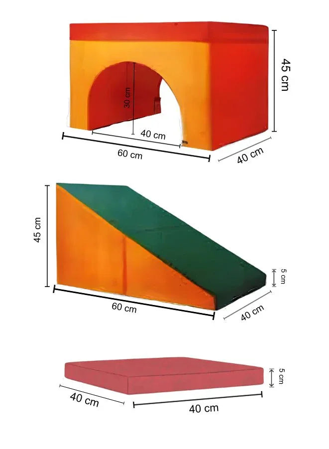 Climb And Crawl Activity Foam Play Set for 9m-2years kids | Climbing Lightweight Nursery Furniture for toddlers