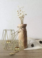 Elegant Metal Candle Holder - Stylish and Functional Home Decor Accent (Gold Color)