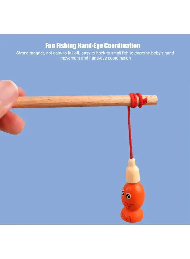 Magnet Fishing Game Wood Fishing Toy Wood Shape Sorter Stacker Toddlers Puzzles Toy Wood Toy For Toddlers Fishing Game Fatio General Trading