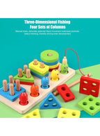 Magnet Fishing Game Wood Fishing Toy Wood Shape Sorter Stacker Toddlers Puzzles Toy Wood Toy For Toddlers Fishing Game Fatio General Trading