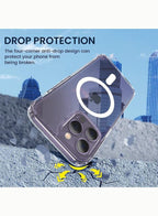 Magnetic Case Cover for iPhone 14 Crystal Clear Shockproof Bumper Anti-Scratch, HD Crystal Clear Fatio General Trading