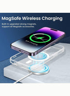 Magnetic Case Cover for iPhone 14 Crystal Clear Shockproof Bumper Anti-Scratch, HD Crystal Clear Fatio General Trading