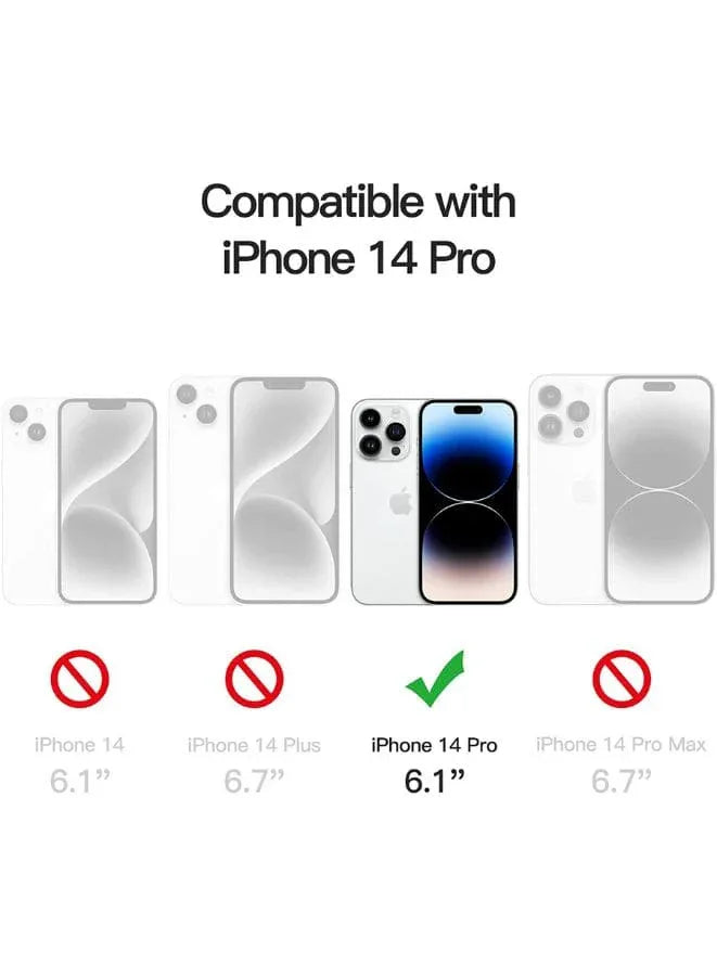 Magnetic Case Cover for iPhone 14 Pro Crystal Clear Shockproof Bumper Anti-Scratch, HD Crystal Clear Support All  Accessories Fatio General Trading