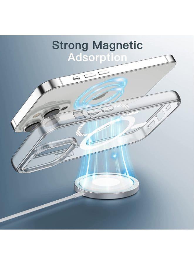 Magnetic Case Cover for iPhone 14 Pro Max Crystal Clear Shockproof Bumper Anti-Scratch, HD Crystal Clear Support All  Accessories Fatio General Trading
