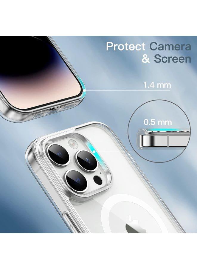 Magnetic Case Cover for iPhone 14 Pro Max Crystal Clear Shockproof Bumper Anti-Scratch, HD Crystal Clear Support All  Accessories Fatio General Trading