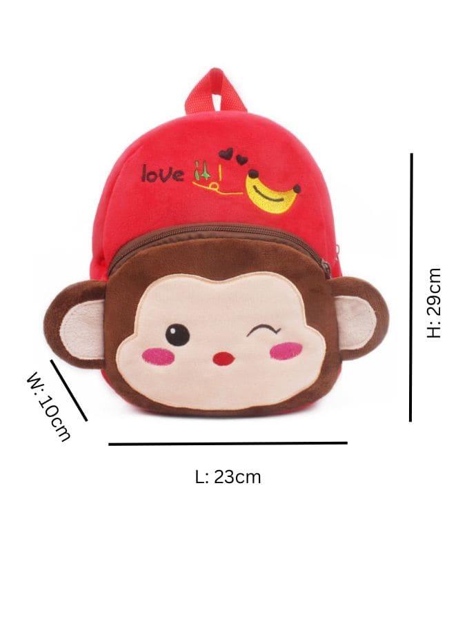 Mini Backpack Kids Cute School Shoulder Bag Toddler Plush Small Backpack Baby Schoolbag Preschool Bag Gift, Monkey Fatio General Trading