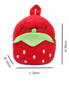 Mini Backpack Kids Cute School Shoulder Bag Toddler Plush Small Backpack Baby Schoolbag Preschool Bag Gift, Strawberry Fatio General Trading