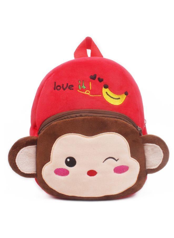 Mini Backpack Kids Cute School Shoulder Bag Toddler Plush Small Backpack Baby Schoolbag Preschool Bag Gift, Monkey Fatio General Trading