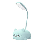 Mini Cat USB Lamp LED Cute Animal Night Light Rechargeable Table Lamp Bedside Lamp, Eye Caring reading lights for Toddlers Kids Bedrooms, Living Room Fatio General Trading