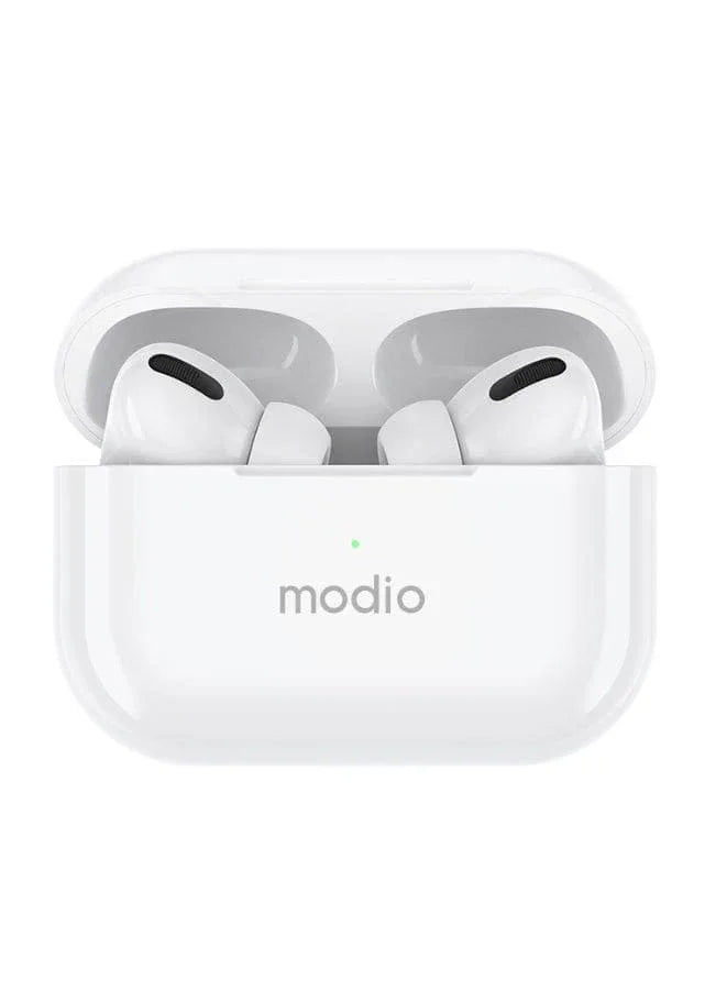 Modio ME8 True wireless stereo headset(White) with free case (Red/Black/Blue) Fatio General Trading