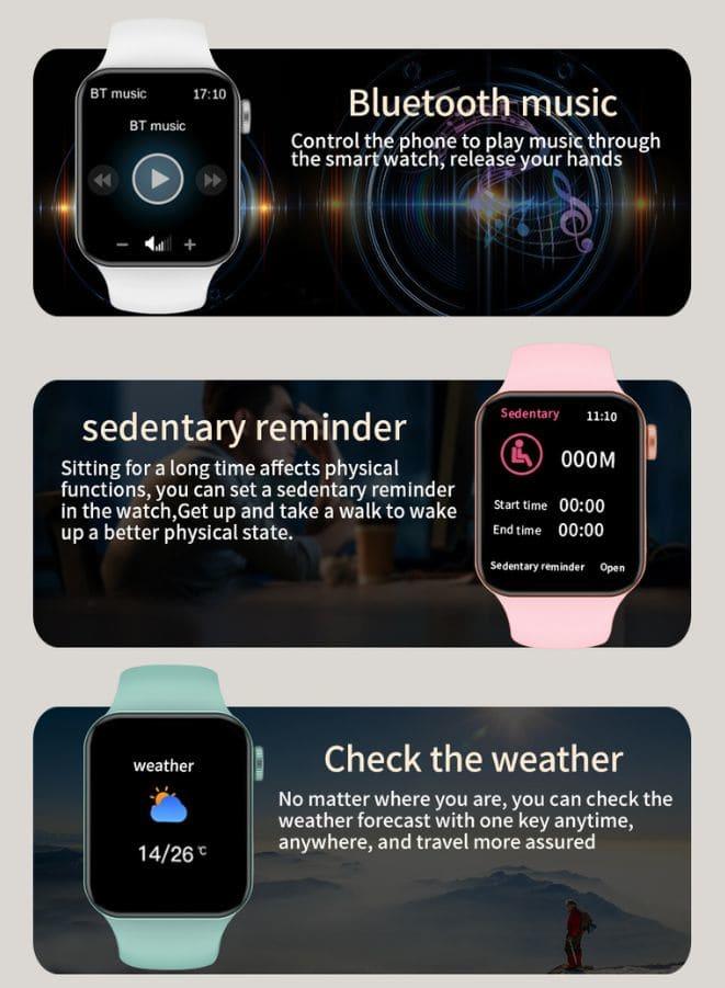 Modio MW07 Smart Watch Pink