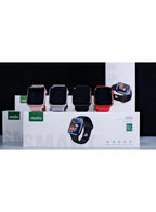 Modio MW09 Fashion Smart Watch With Full Display, Smart Split Screen & Long Battery Life, Support Calling, Full Screen, Heart Rate, Step Count, Sleep Alert (Black) Fatio General Trading