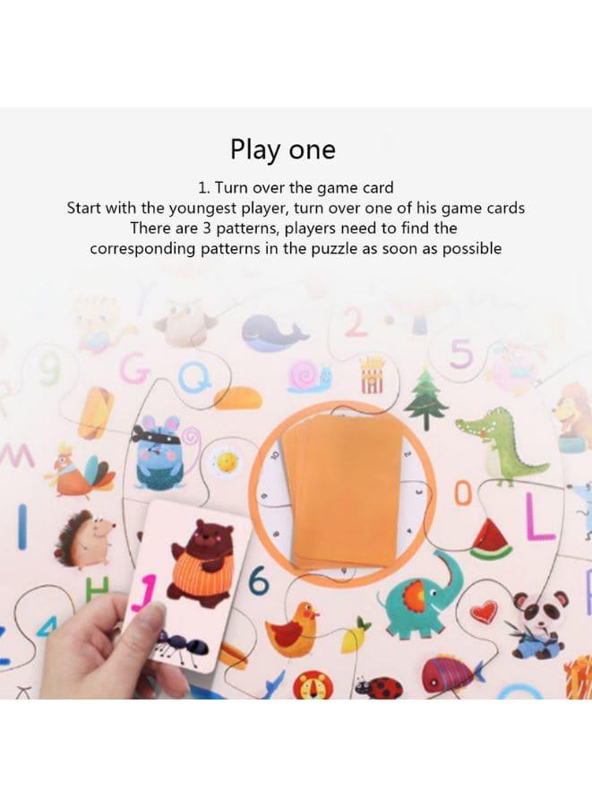 Montessori Early education toys wooden jigsaw puzzle parent-child interaction detective search card memory board game for kids Fatio General Trading