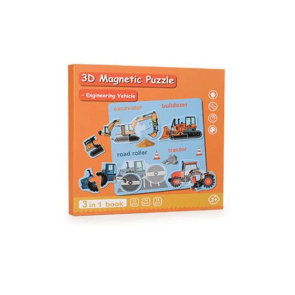 Montessori Magnetic Cardboard Puzzle Book Toys Durable Reusable Paper Puzzles for Visual Cognitive Training Fatio General Trading