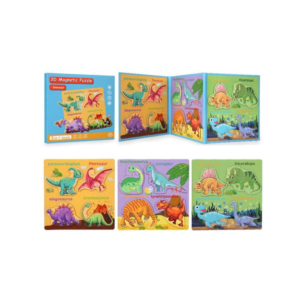 Montessori Magnetic Cardboard Puzzle Book Toys Durable Reusable Paper Puzzles for Visual Cognitive Training Fatio General Trading