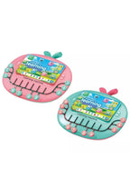 Multifunctional Tablet Learning Machine, Interactive Educational Toy with Letters, Numbers, Music, Story Telling, and more, Modern math learning machine toy apple shape for Toddlers, Pink Fatio General Trading