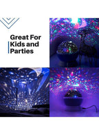 Night Light for Kids, Dinosaur Projector - 360 Degree Rotation, Night Lighting for Baby Kids Women, Party Bedroom Decoration, Blue Fatio General Trading