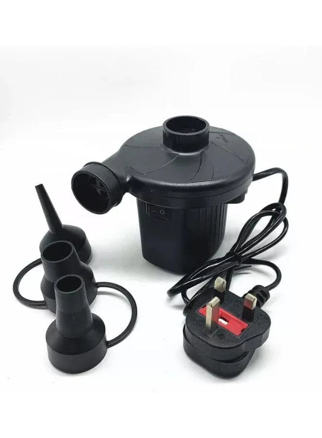 Portable Electric Air Pump Super Powerful Quick-Fill for All Inflatables with 3 Nozzles, Inflator/Deflator Pump for Outdoor Camping, Pool, Air Mattress, Swimming Rings and more Fatio General Trading