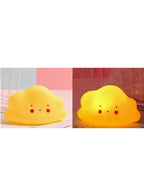 Portable Kids Cartoon LED Night Light Children Bedroom Table Lamp Bedside Moon Star Nightlight  Best Birthday Gift for Kids, Home Décor, Kid' Room Decoration, Living Room, Yellow Cloud Fatio General Trading