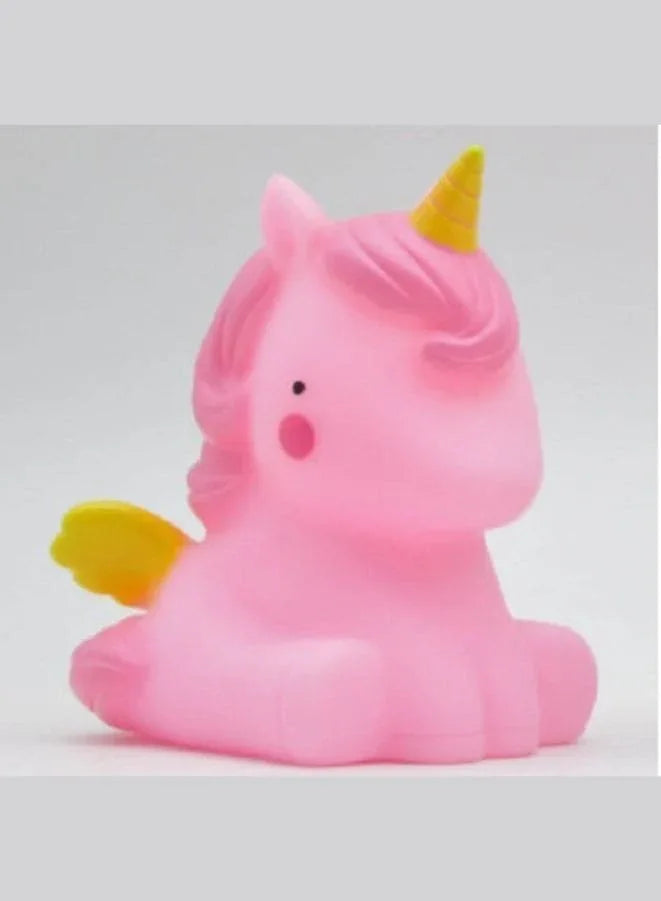 Portable Kids Cartoon LED Night Light Children Bedroom Table Lamp Bedside Moon Star Nightlight  Best Birthday Gift for Kids, Home Décor, Kid' Room Decoration, Living Room, Pink Unicorn Fatio General Trading