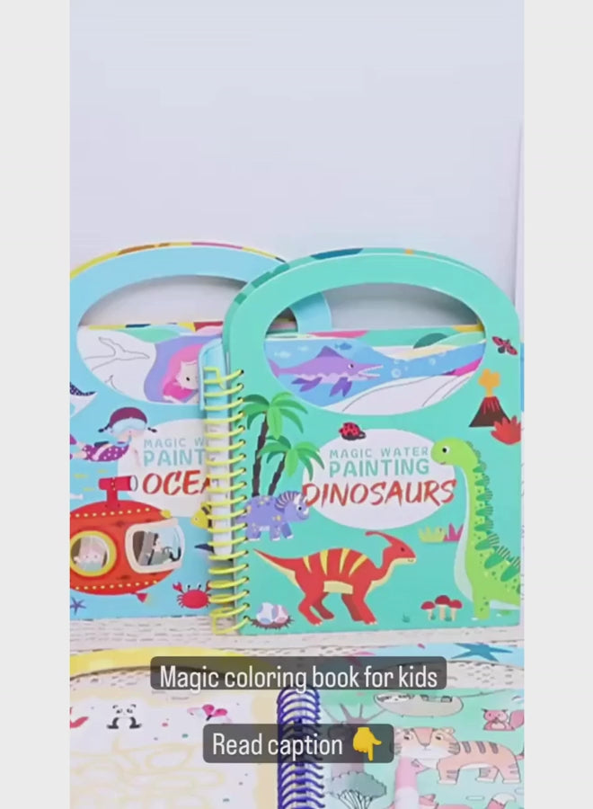 Water Drawing Kids Books, with Pen Learning Playing Toys Presents Reusable Drawing Book, Kids Gift Kindergarten for Home and Kindergarten