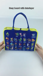 ألعاب تعليمية لأنشطة المهارات الحياتية الأساسية من مونتيسوري، لوحة مشغولة للأطفال الصغار، تعليم المهارات الحياتية الأساسية للأولاد والبنات (28 × 22.7 سم) 